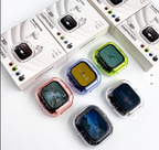 Earphones With LCD Screen - Transparent Casing