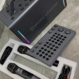 MUSIC LEGEND V19 Speaker With 2 Microphones & Console