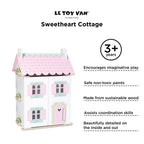Le Toy Van Inconic Sweetheart Cottage Large Wooden Doll House