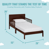 Dream On Me Brookside Toddler Bed Espresso