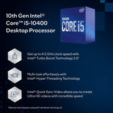 Intel Core i5 10400 Desktop Processor  BX8070110400