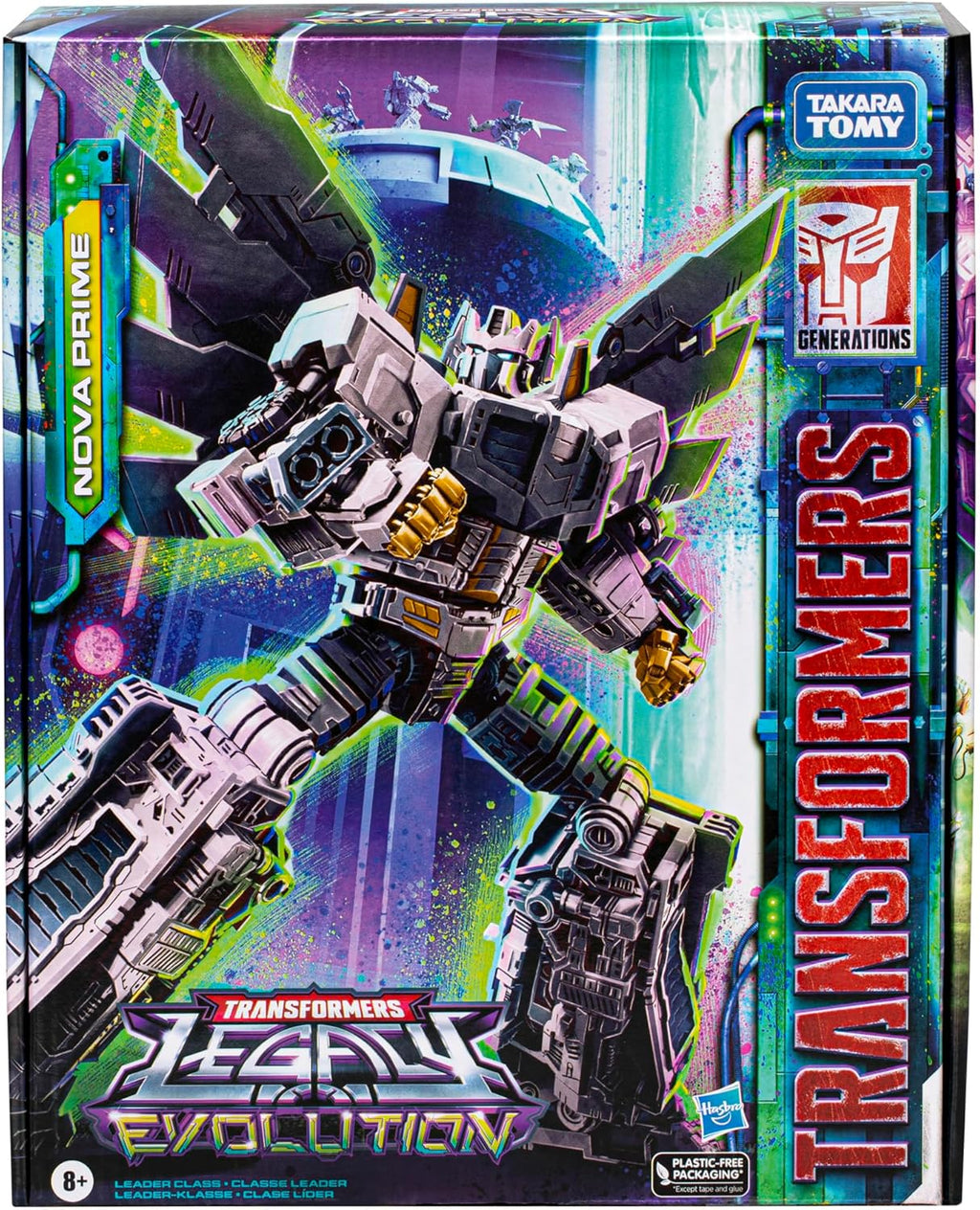 Takara Tomy Transformers Toys Legacy Evolution Leader Class Nova Prime Toy 7inch