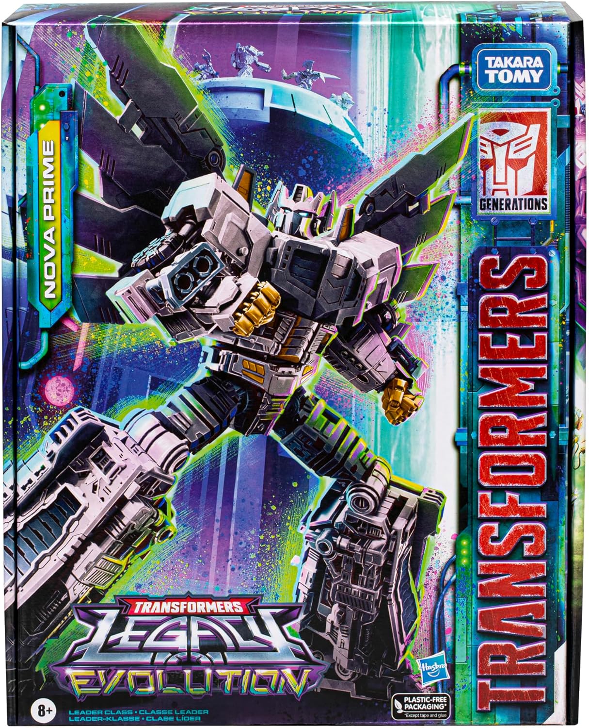 Takara Tomy Transformers Toys Legacy Evolution Leader Class Nova Prime Toy 7inch