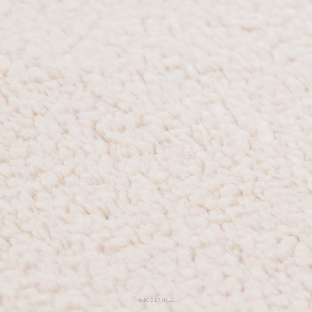 Brindle Designer Memory Foam Pet Bed 22.0in L X 16.0in W X 4.0in Th Red Sherpa Small