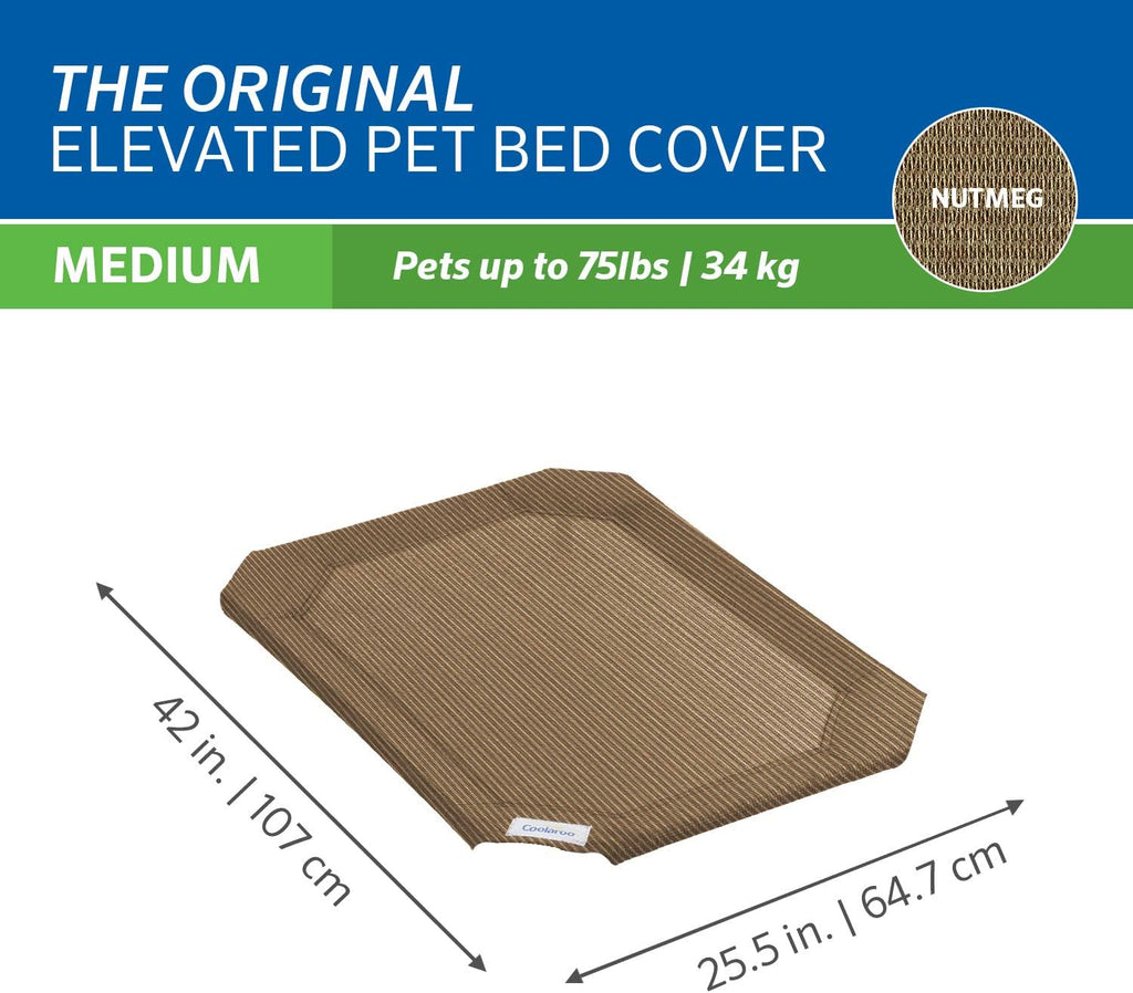 Coolaroo Replacement Cover The Original Elevated Pet Bed By Coolaroo Medium Nutmeg