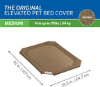 Coolaroo Replacement Cover The Original Elevated Pet Bed By Coolaroo Medium Nutmeg