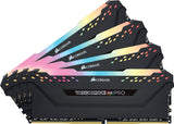 CORSAIR VENGEANCE RGB PRO 32GB 4x8GB DDR4 2666MHz C16 LED Desktop Memory Black