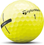 TaylorMade Yellow Distance+ Golf Balls Pack Of 12