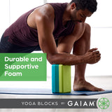 Gaiam Yoga Block Marbled Granite