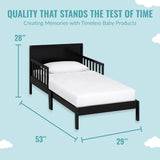 Dream On Me Brookside Toddler Bed In Black