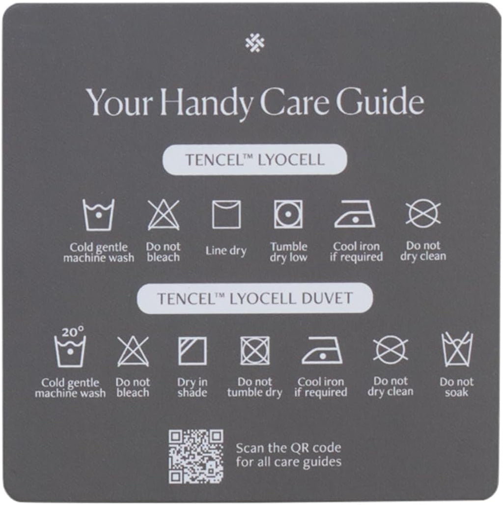 Weavve Home Lyocell Duvet Cover Queen Size Midnight Blue