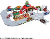 TRACK TOY-XMAS W/SANTA CLAUS REINDEER BUS TAKARA TOMY 1853/TOMICA