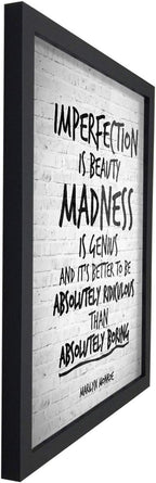 Poster Hub Imperfection Marilyn Monroe Famous Quotes Art Decor
