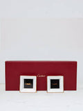 CARTIER Mini Panthere Porcelain Limoges Square Trinket Tray Set of 2 Boxed