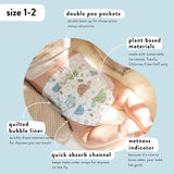 The Honest Company Clean Conscious Diapers Plant Based Sustainable Young At Heart Rose Blossom Super Club Box Size 2 12 To 18 lbs 152 Count