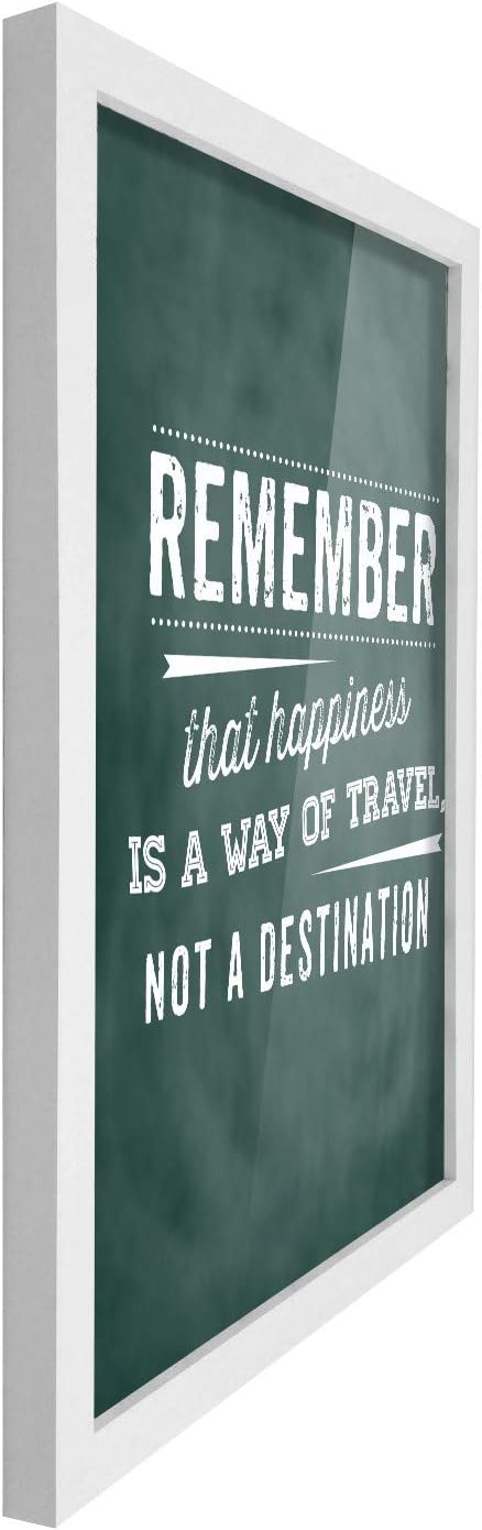 Poster Hub Remember That Happiness Chalk Motivational Art Decor