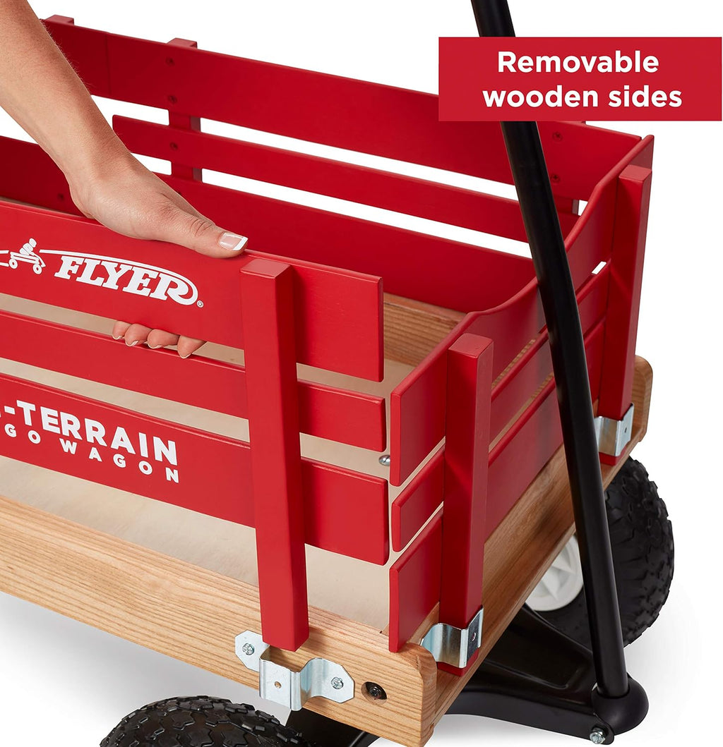 Radio Flyer AllTerrain Cargo Wagon For Kids Garden And Cargo Red