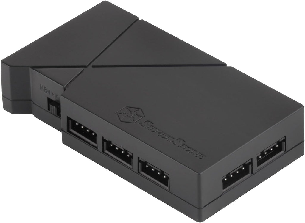 SilverStone Technology RGB LED 8 Port Hub with 2 RGB Light Strips