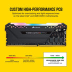 CORSAIR CMW16GX4M2C3200C16 VENGEANCE RGB PRO Desktop Memory 16GB 2x8GB Black