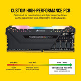 CORSAIR CMW16GX4M2C3200C16 VENGEANCE RGB PRO Desktop Memory 16GB 2x8GB Black