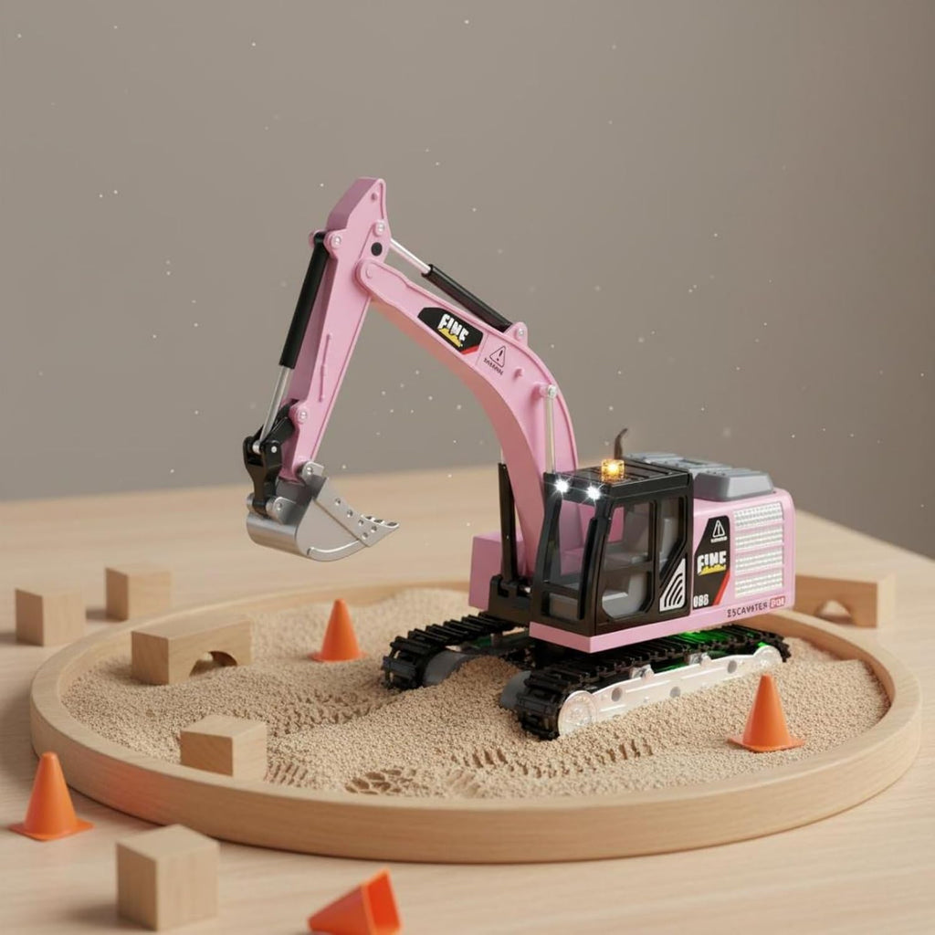 Mini Remote-Controlled Diecast Excavator