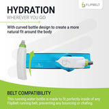 FlipBelt Portable Lightweight Running Water Bottle BPA Free 11 Fl Oz