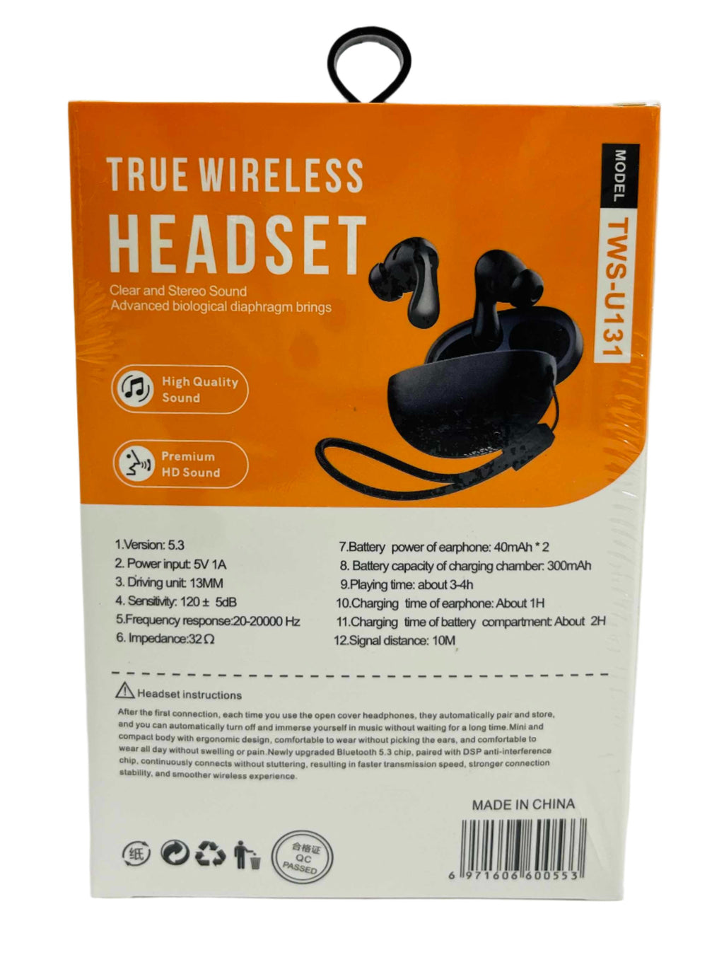 TWSU131 True Wireless Headset