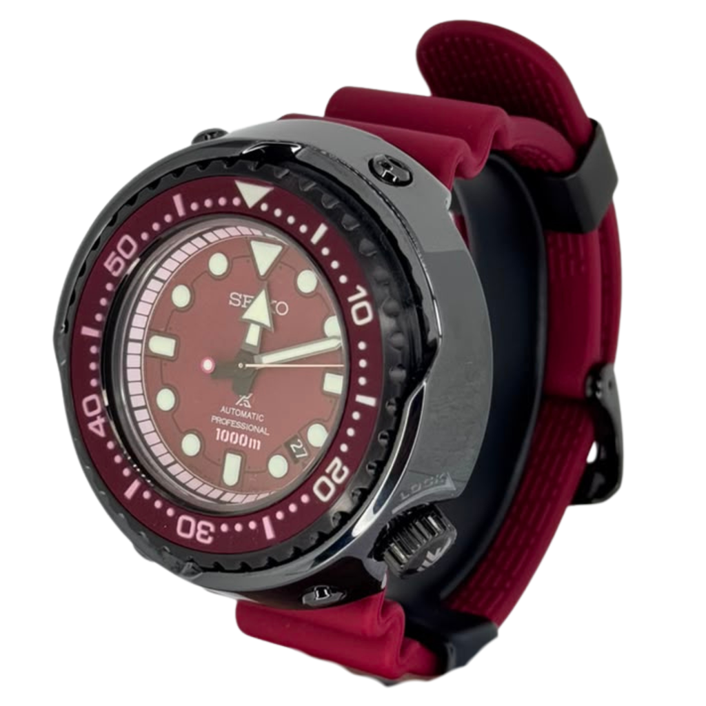 Seiko SLA031J1 Prospex Marinemaster Emperor Tuna 40th Anniversary MS-06S Zaku II Gundam Watch, 52.40mm