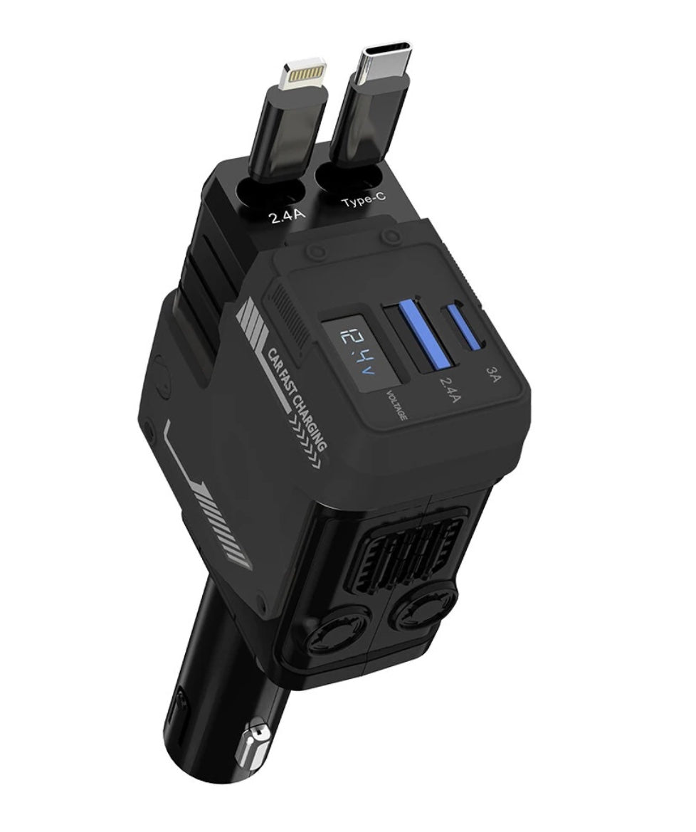 Car Charger-120W/Andowl/QC799 4in1