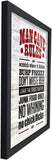 Poster Hub Man Cave Rules Art Decor
