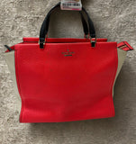 Kate Spade Chelsea Square Classic Satchel Pebble Leather Handbag