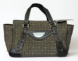 Vintage Givenchy 4G Monogram Canvas And Leather Handbag