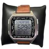 Timex Men's Digital Quartz Watch with Leather Strap TW2U92300