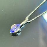 PT900 Tanzanite And Diamond Necklace