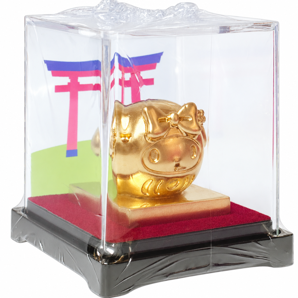 Sanrio My Melody Daruma Collection 24K Gold Foil Mini Figure