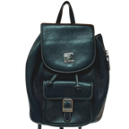 MCM Black Pebbled Leather Mini Drawstring Backpack