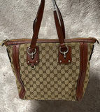 Gucci Brown Medium GG Canvas Satchel