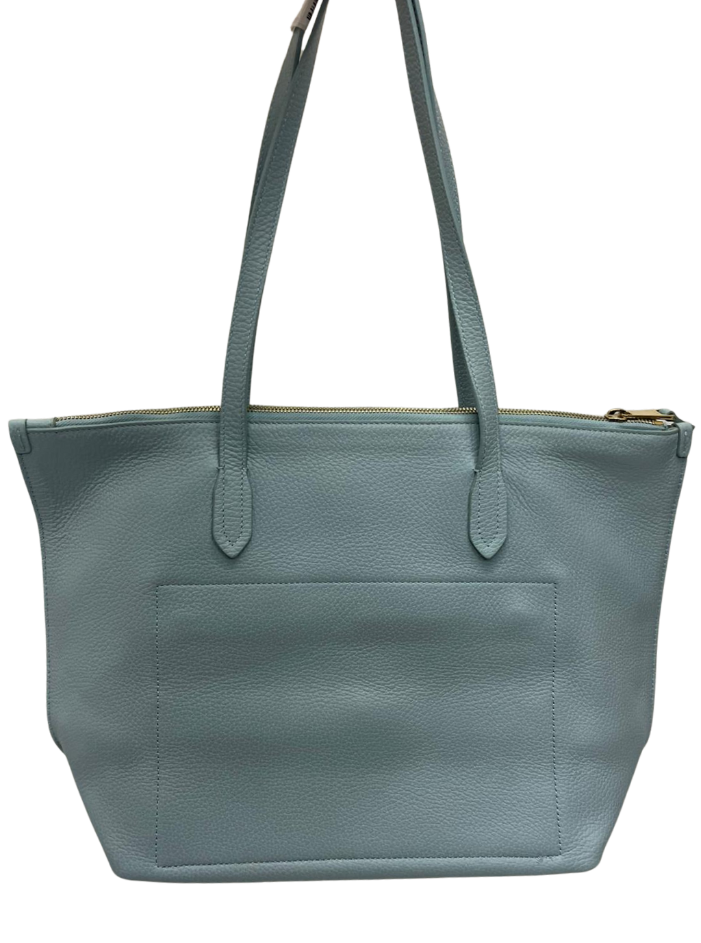 Furla Net Medium Tote Bag Slate Blue Pebbled Leather