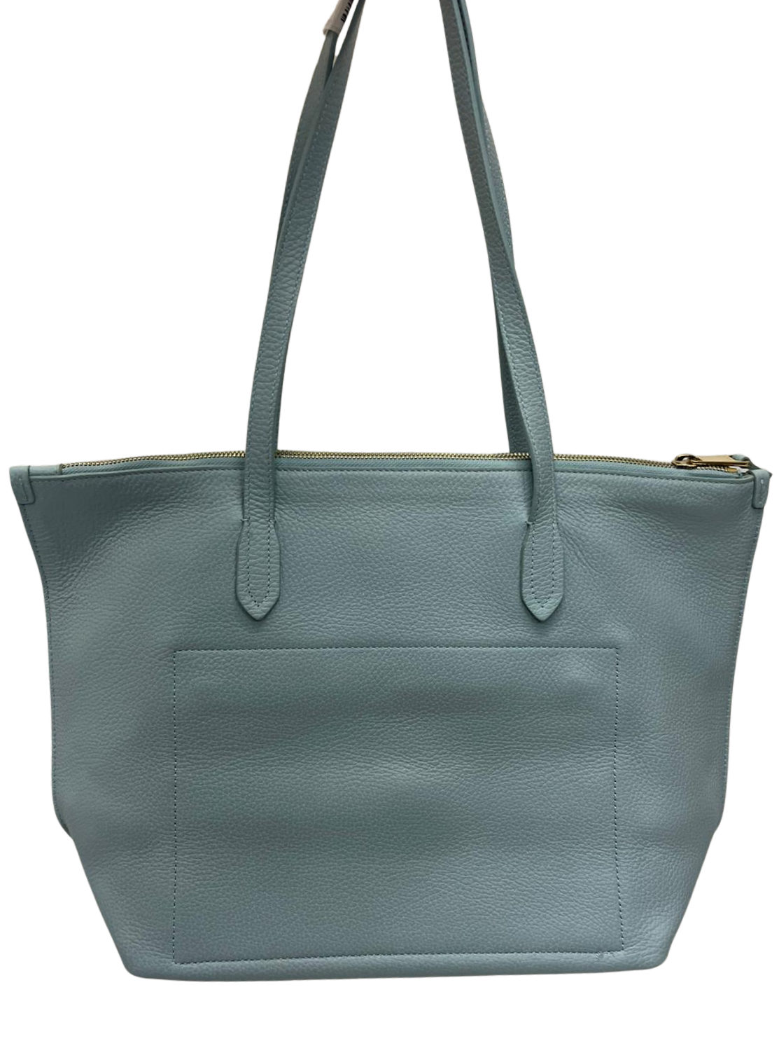 Furla Net Medium Tote Bag Slate Blue Pebbled Leather