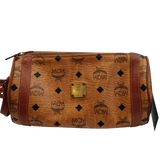 TOTE BAG-COGNAC VISETOS/LTHR/PAPILLON/LONG STRAP MCM W23