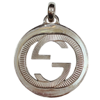 Gucci Interlocking G Guilloche Pendant SV925 17.2G