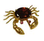 750YG 6.27G Garnet And Ruby Brooch 6.9G