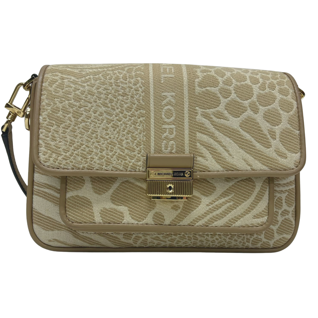 Michael Kors Bradshaw Medium Mixed Animal Jacquard Messenger Bag