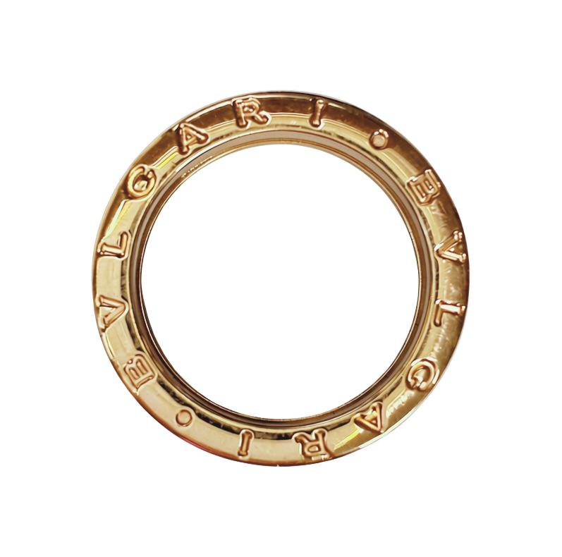 18K Gold And Black Ceramic B.Zero1 Two Band Ring 9.8GM