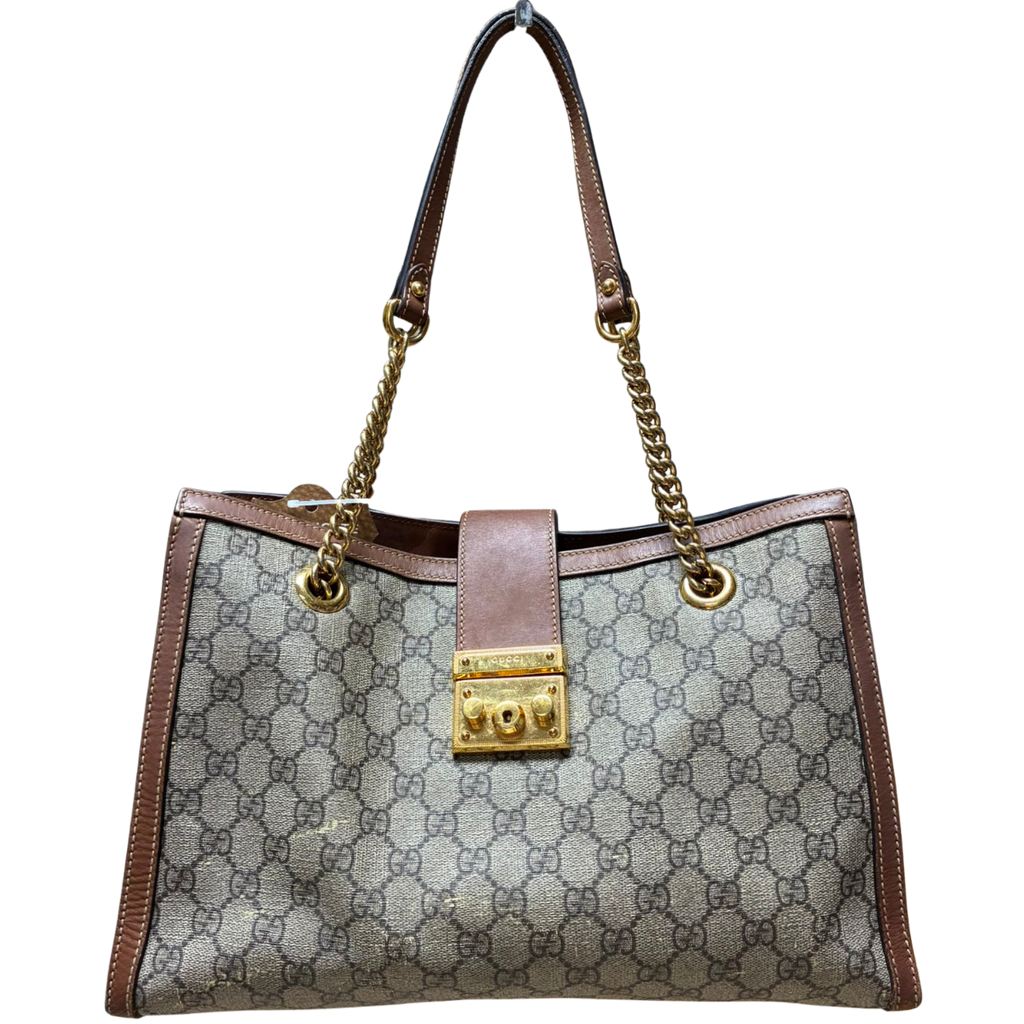 Gucci Padlock Medium GG Supreme Tote