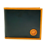 Hunting World, Green & Brown Bifold Wallet (Made In Italy)