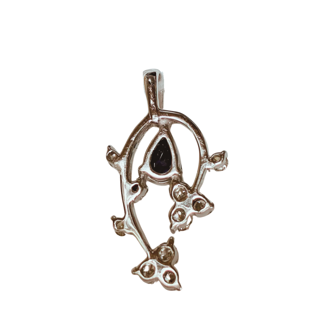 750WG Blue Sapphire And Diamond Pendant 2.6GM