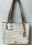 Coach Horse And Carriage Dot Print Tote Bag