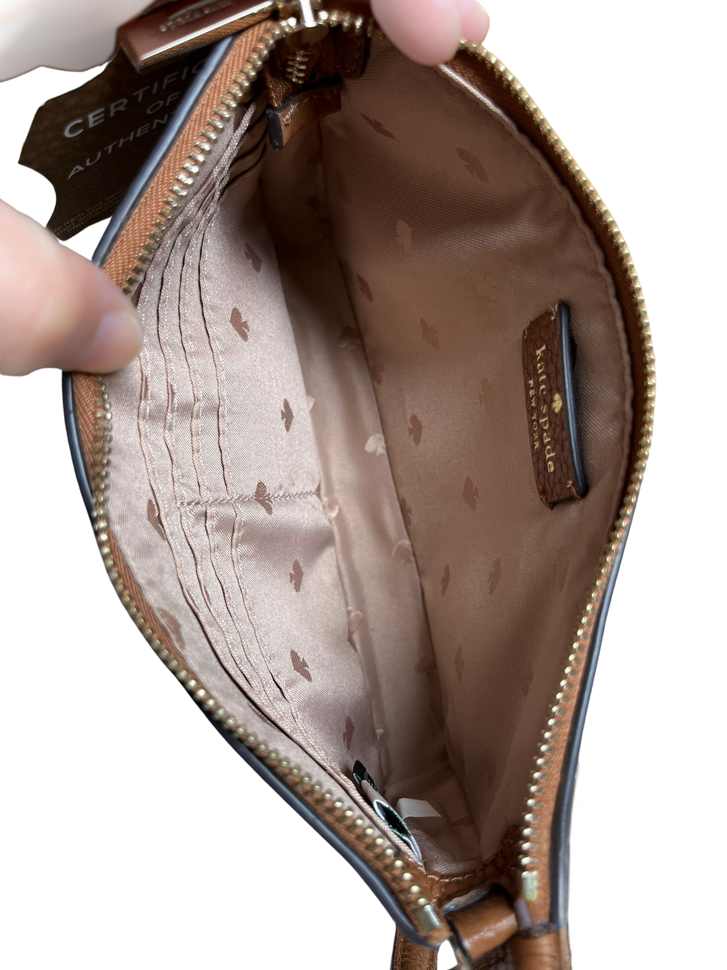Kate Spade Leila Convertible Wristlet Warm Gingerbread