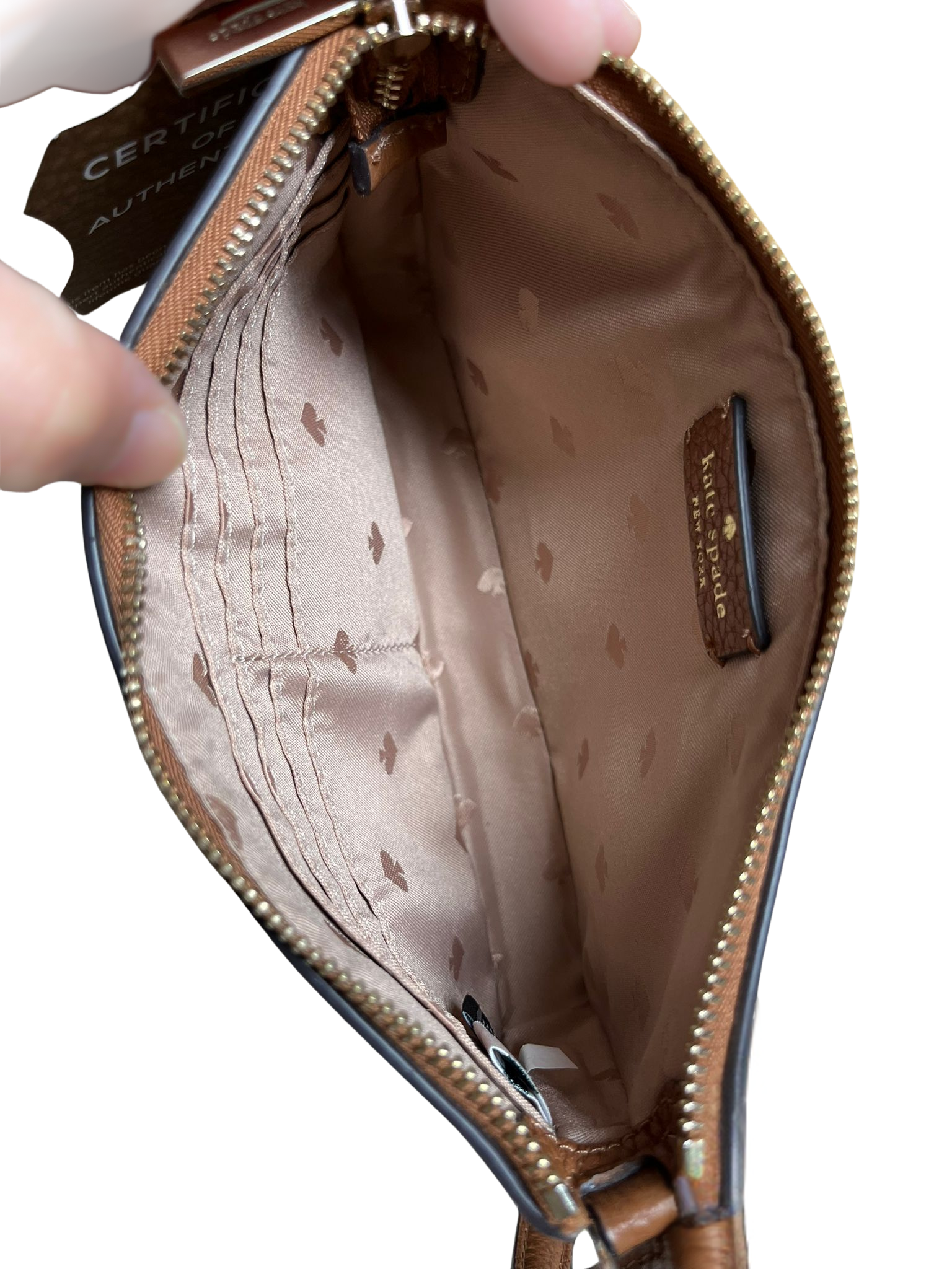 Kate Spade Leila Convertible Wristlet Warm Gingerbread
